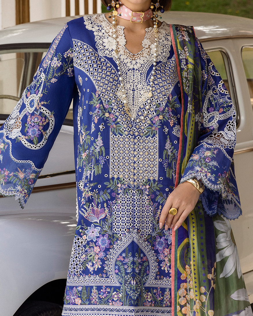 Esmel | Mon Tresor Luxe Lawn 26 | Veni Vidi Amavi - Luxury Dress - available at Maria Faisal in UK and USA.