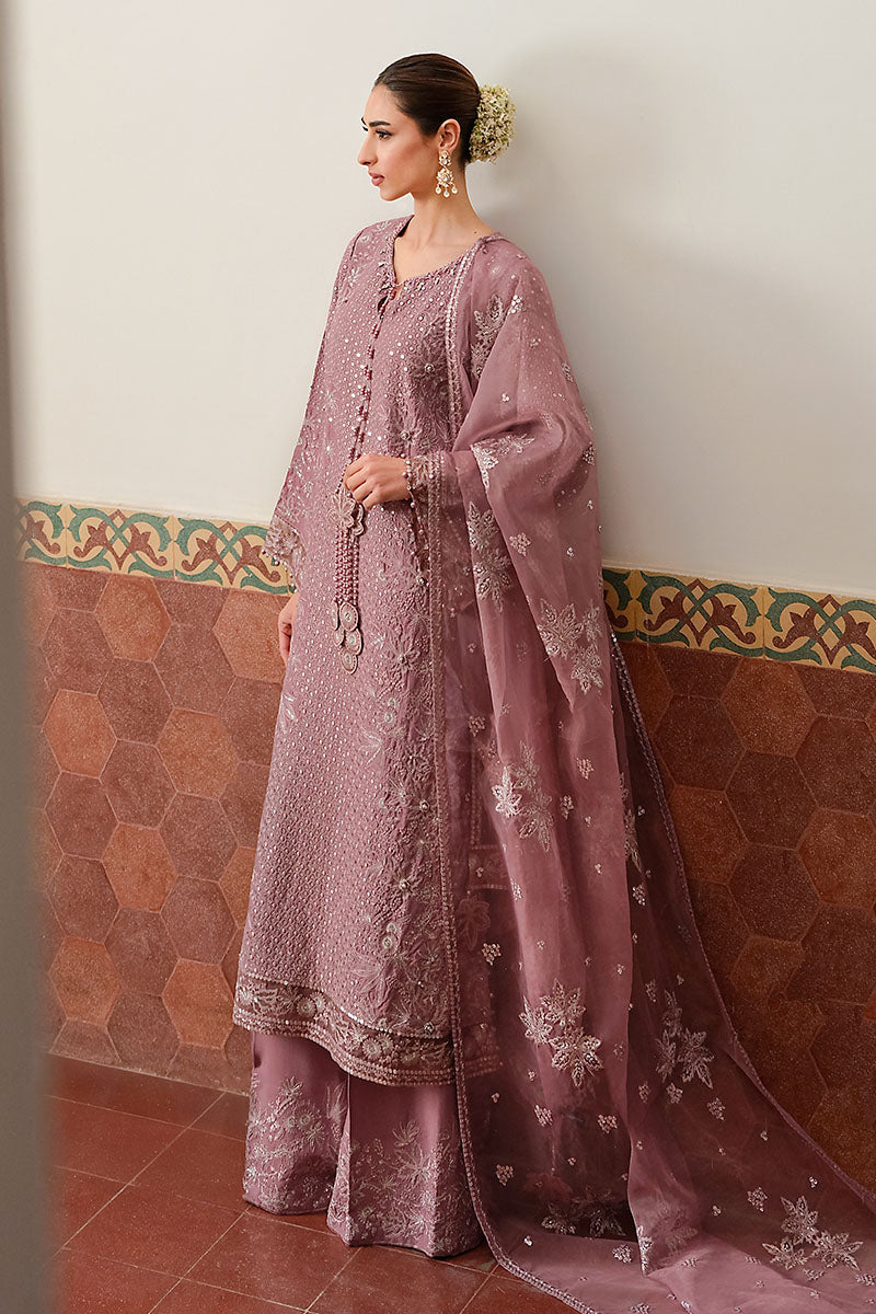 Cross Stitch | FW-25 RTW WEDDING EDIT-2 | MYSTIC AMETHYST - Wedding Dress - available at Maria Faisal in UK and USA.