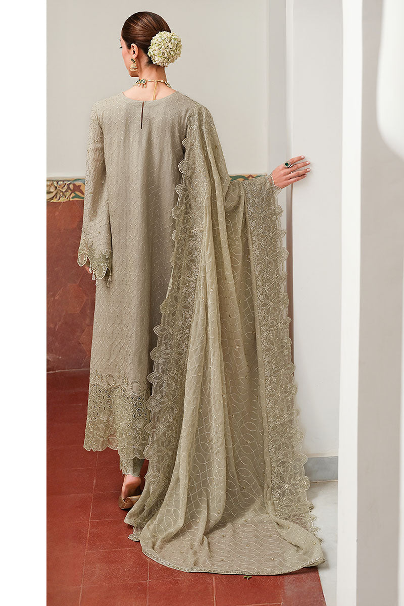 Cross Stitch | FW-25 RTW WEDDING EDIT-2 | ASHEN DREAM - Wedding Dress - available at Maria Faisal in UK and USA.