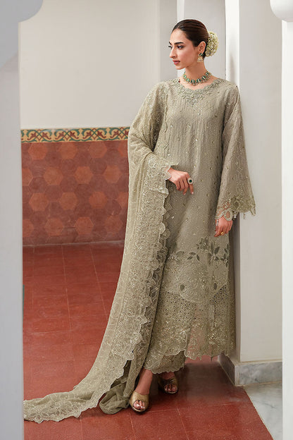 Cross Stitch | FW-25 RTW WEDDING EDIT-2 | ASHEN DREAM - Wedding Dress - available at Maria Faisal in UK and USA.