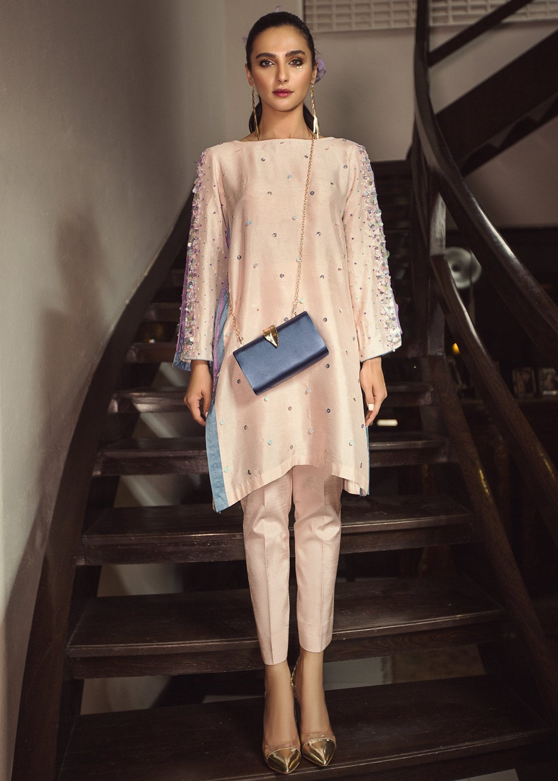 Hana | Serendipity Ready to Wear | Truffle - Designer Dress with Intricate embroidery and embellishments. Shop elegent wedding dress at Maria Faisal.