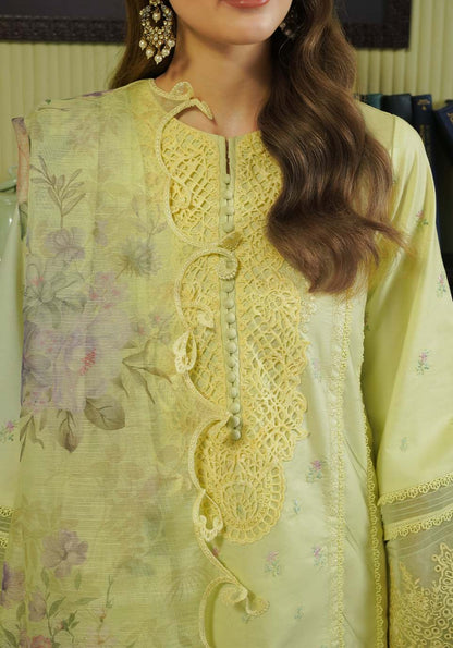 Zarqash | Tresor Luxury Lawn 24 | ZQT 008 PRIMROSE - Maria Faisal