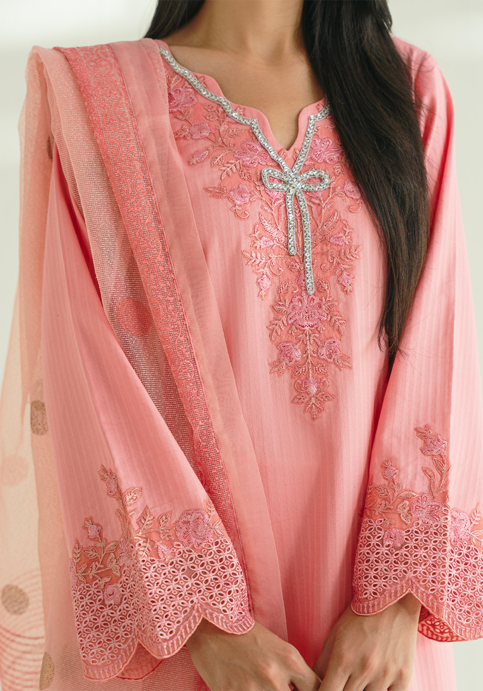 Zarqash | Whispers of Summer |BLUSHWIND - Casual Dress - available at Maria Faisal in UK and USA.