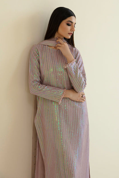 Baroque | Formals Collection | EMBROIDERED NET UF-384 - Formal Dress - available at Maria Faisal in UK and USA.