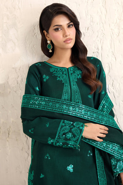 Farasha | Formals 26 | Emerald Luxe - Formal Dress - available at Maria Faisal in UK and USA.