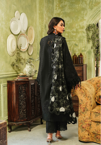 Zarqash | Tresor Luxury Lawn 24 | ZQT 005 MIDNIGHT - Maria Faisal