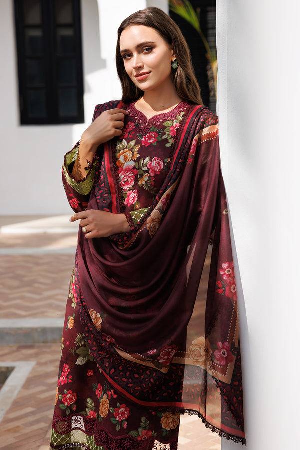 Farasha | Printed Essentials | Floral Berry by Maria Faisal - Registered Vendor of : Farasha - type : Ladies Clothes - 100% original wedding dresses