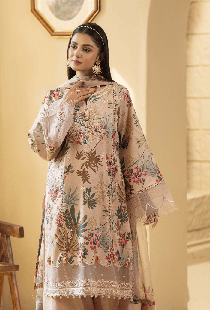 Humdum | Senora Lawn 25 | Senora - D07 by Maria Faisal - Registered Vendor of : Humdum - type : Ladies Clothes - 100% original wedding dresses