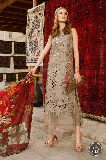 Maria B | Luxury Lawn | D-2313-A - Ladies Clothes - Maria Faisal