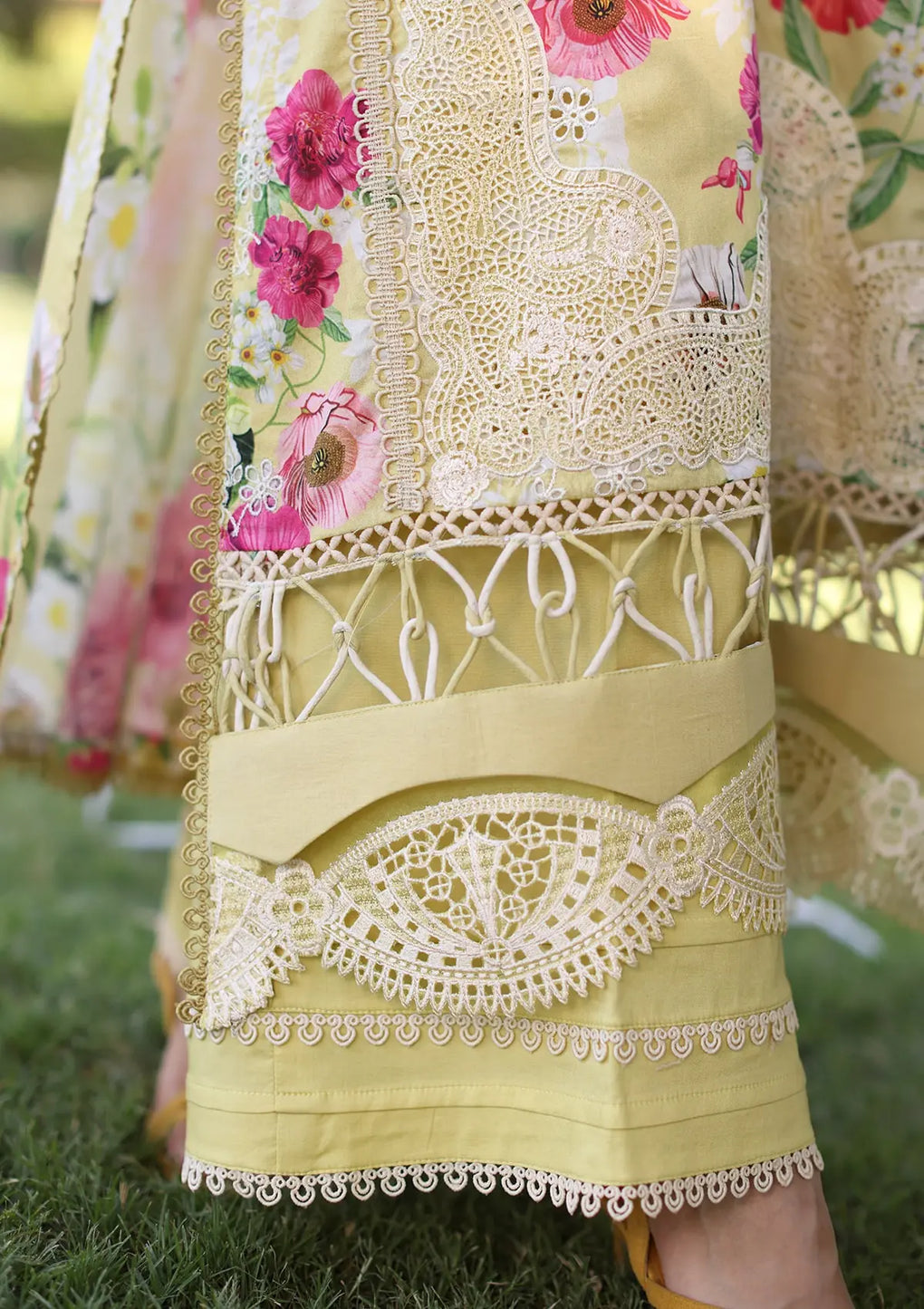 Elaf Premium | Prints Chikankari 24 | 06A SUNSHINE BOUQUET - Waniyas