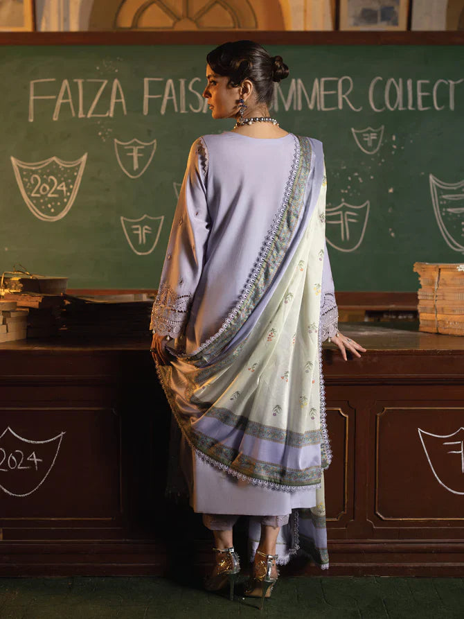 Faiza Faisal | Maya Luxury Lawn | Nazali - Maria Faisal