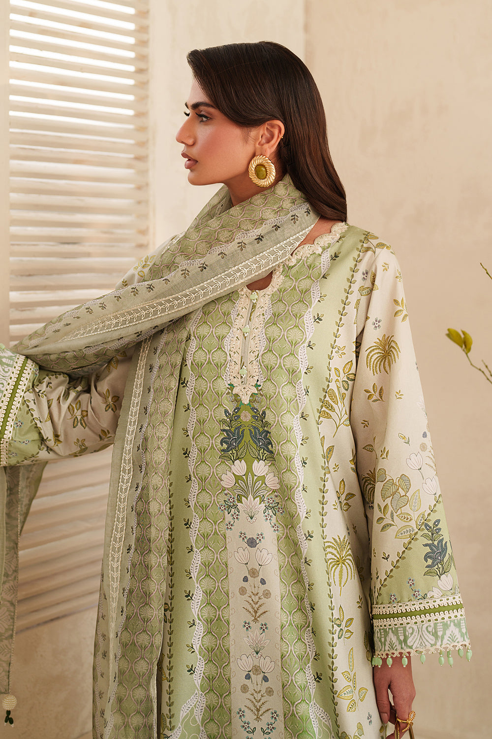 Baroque | Luxury Pret Summer | UF-4406 - Luxury Dress - available at Maria Faisal in UK and USA.