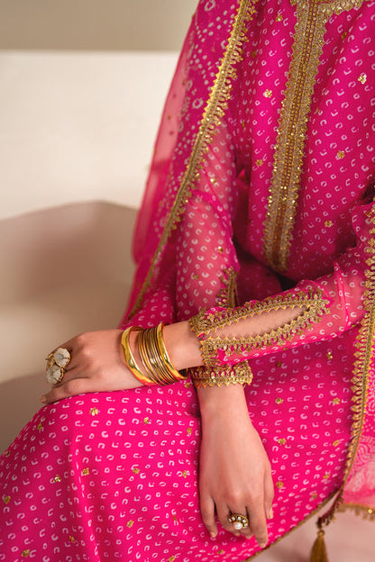 Baroque | Luxury Pret 24 | CHIFFON UF-626 - Designer Dress with Intricate embroidery and embellishments. Shop elegent wedding dress at Maria Faisal.