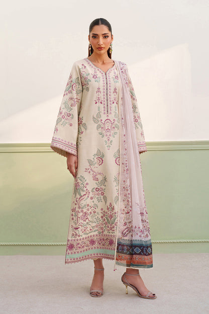 Baroque | Formals Collection | EMBROIDERED RAW SILK UF-4385 - Formal Dress - available at Maria Faisal in UK and USA.