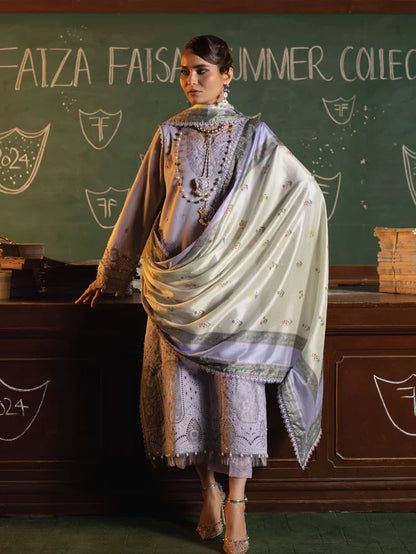 Faiza Faisal | Maya Luxury Lawn | Nazali - Maria Faisal