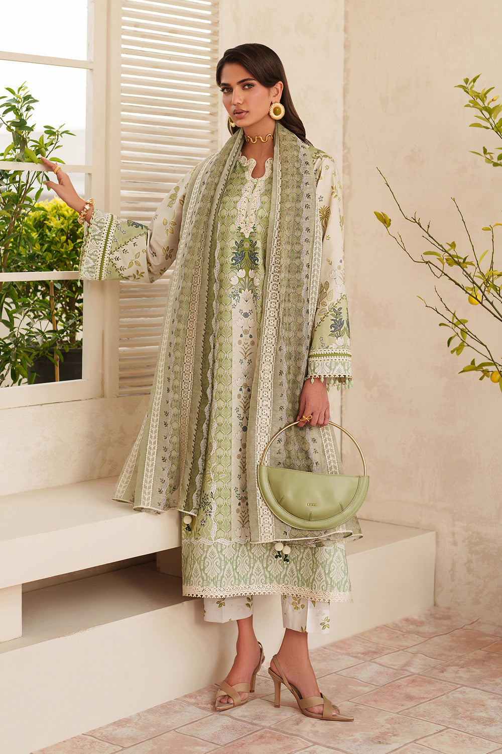 Baroque | Luxury Pret Summer | UF-4406 - Luxury Dress - available at Maria Faisal in UK and USA.