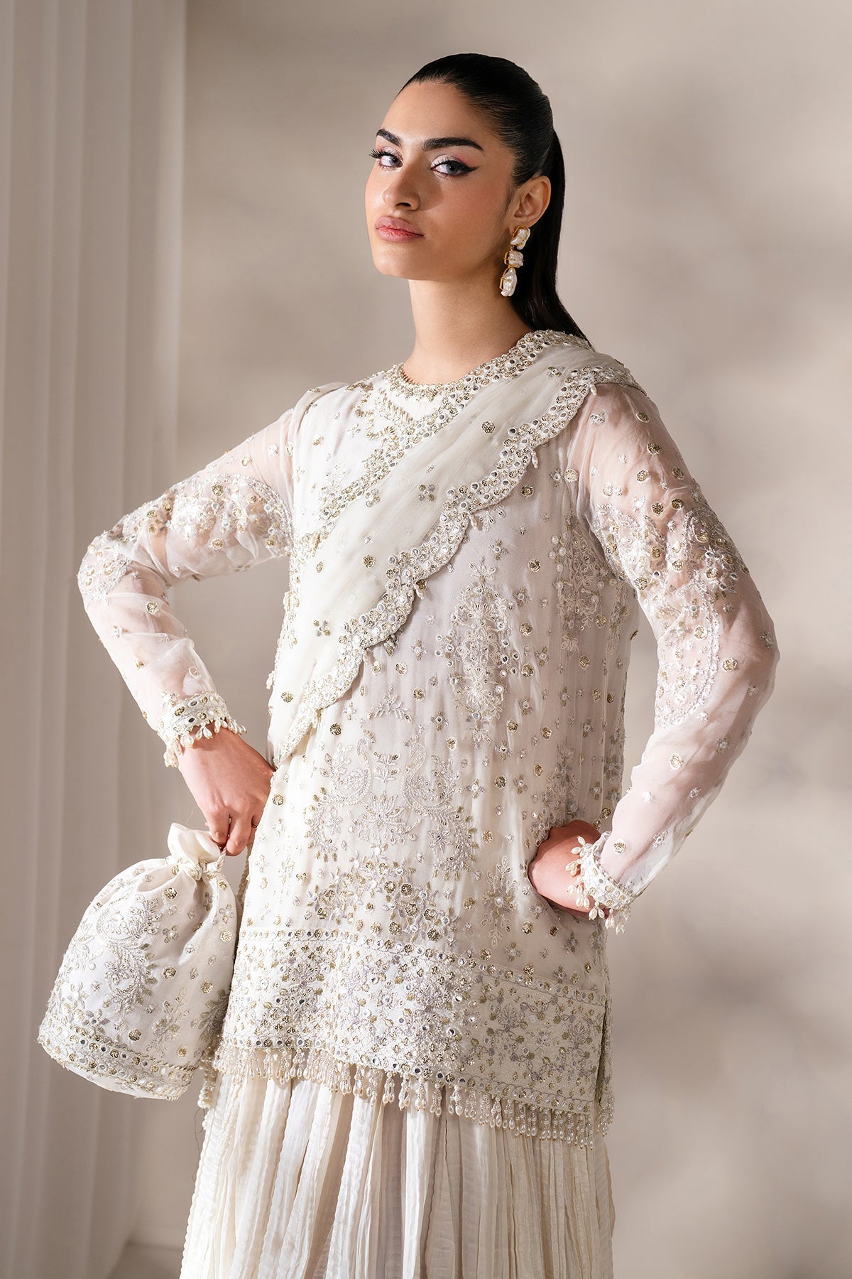 Baroque | Formal Collection |  UF-4140 - Ladies Clothes - Maria Faisal