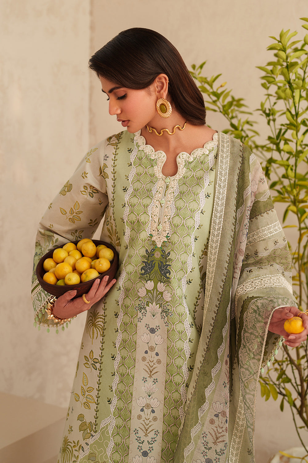 Baroque | Luxury Pret Summer | UF-4406 - Luxury Dress - available at Maria Faisal in UK and USA.