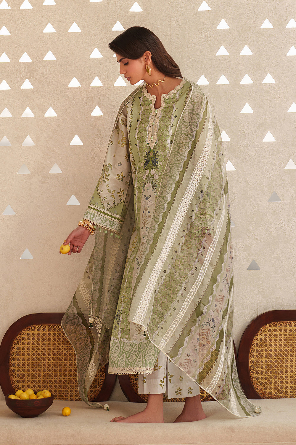 Baroque | Luxury Pret Summer | UF-4406 - Luxury Dress - available at Maria Faisal in UK and USA.
