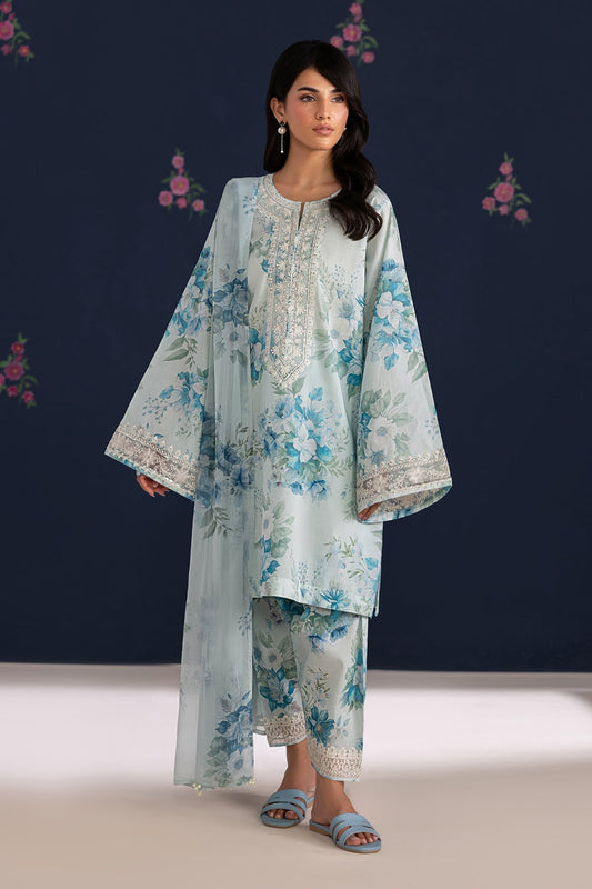Baroque | Luxury Summer Pret | UF-4461 - Luxury Dress - available at Maria Faisal in UK and USA.