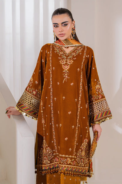 Baroque | Jahanara Luxury Velvet 24 | UF-761 - Designer Dress with Intricate embroidery and embellishments. Shop elegent wedding dress at Maria Faisal.