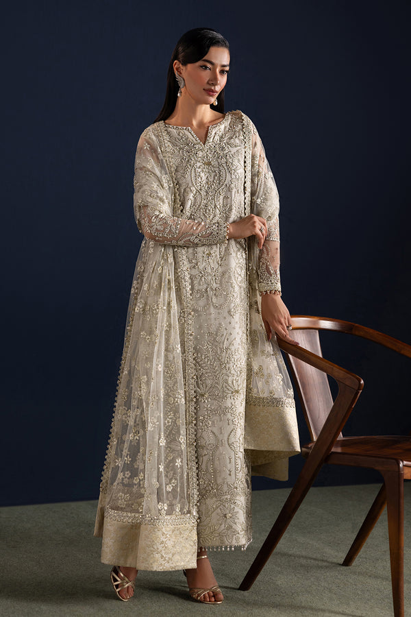 Baroque | Formals Collection | EMBROIDERED NET UF-4448 - Formal Dress - available at Maria Faisal in UK and USA.