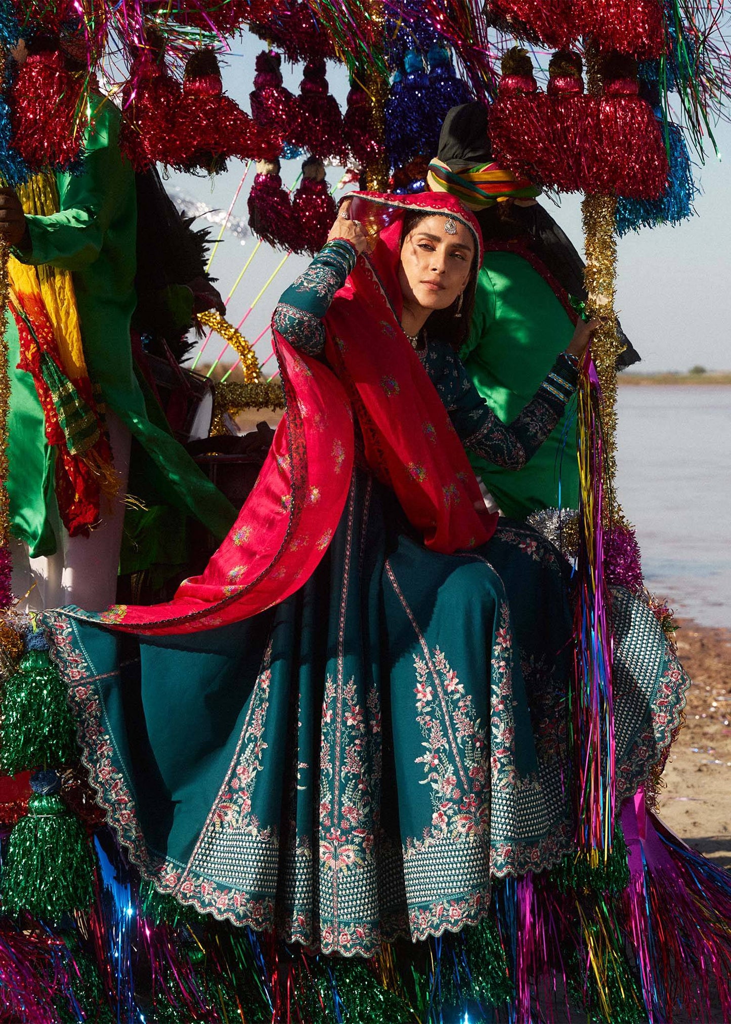 Hussain Rehar | Surkh Eid Pret’25 | Zarqash by Maria Faisal - Registered Vendor of : Hussain Rehar - type : Ladies Clothes - 100% original wedding dresses