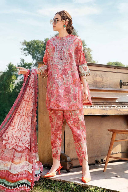 Maria B | M Prints 25 | MPT-2513-A by Maria Faisal - Registered Vendor of : Maria B - type : Ladies Clothes - 100% original wedding dresses