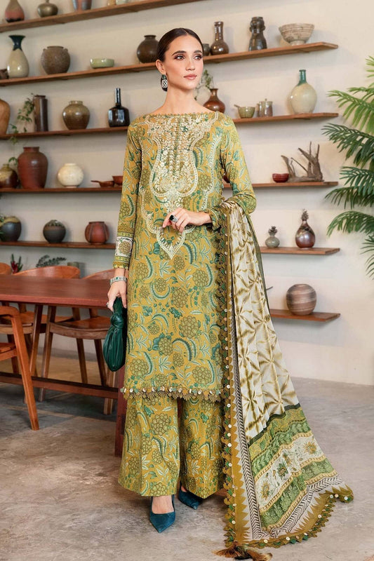 Maria B | M Prints 25 | MPT-2513-B by Maria Faisal - Registered Vendor of : Maria B - type : Ladies Clothes - 100% original wedding dresses