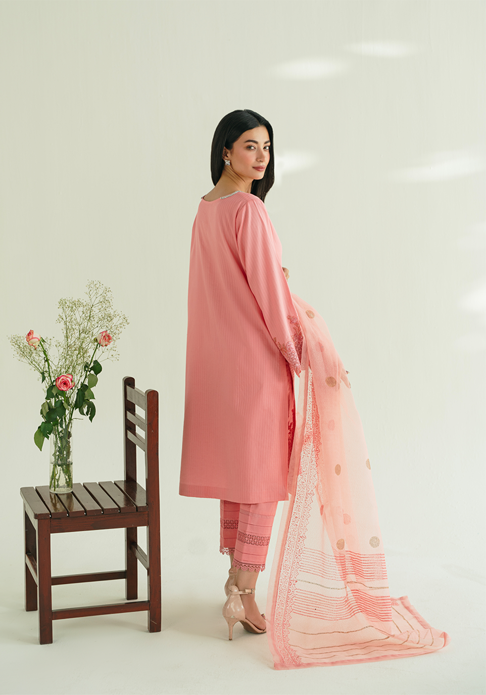 Zarqash | Whispers of Summer |BLUSHWIND - Casual Dress - available at Maria Faisal in UK and USA.