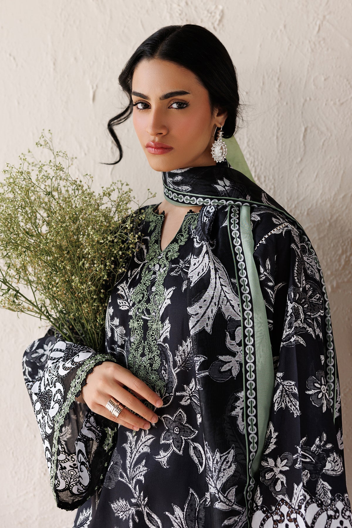 Baroque | Luxury Summer Pret | UF-4515 - Luxury Dress - available at Maria Faisal in UK and USA.