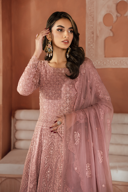 Iznik | Chiffon Kari | ICK-04 Embroidered Chiffon - Ladies Clothes - Maria Faisal