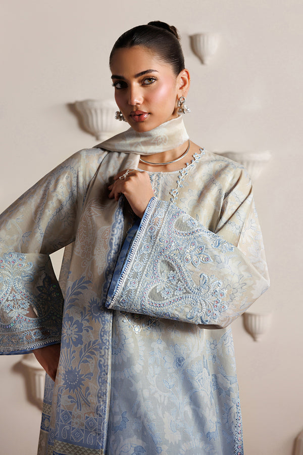 Baroque | Luxury Summer Pret | UF-4524 - Luxury Dress - available at Maria Faisal in UK and USA.