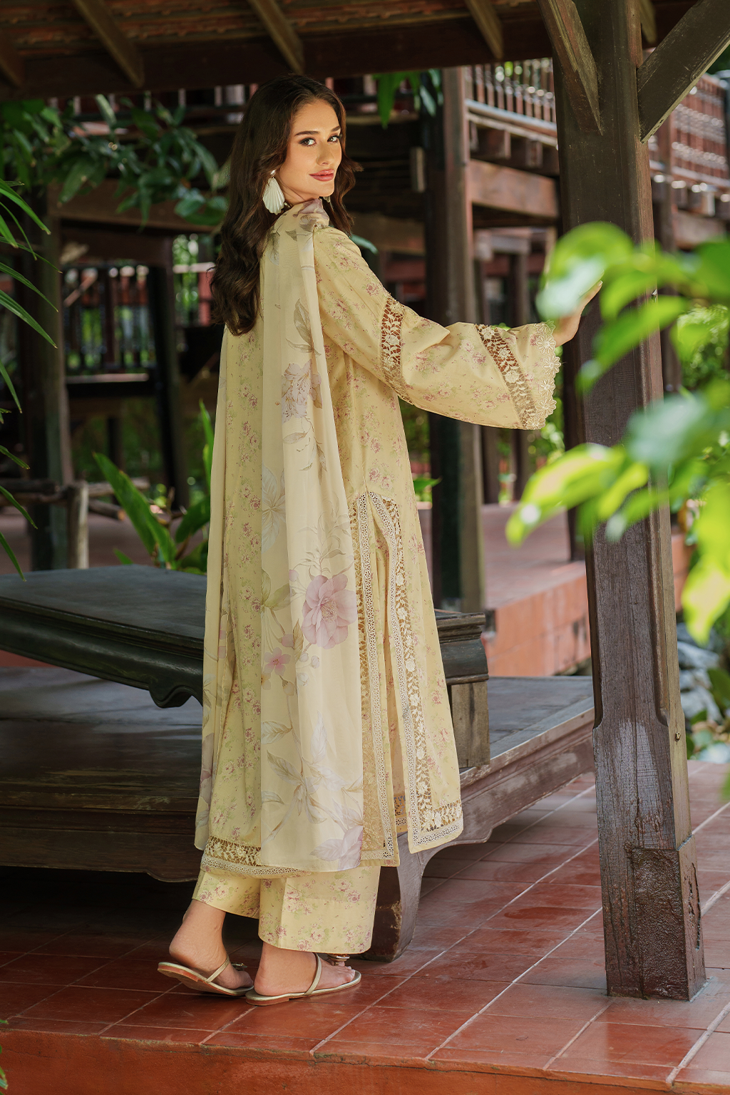 Iznik | lawn 26 | UE-497 - Dress - available at Maria Faisal in UK and USA.