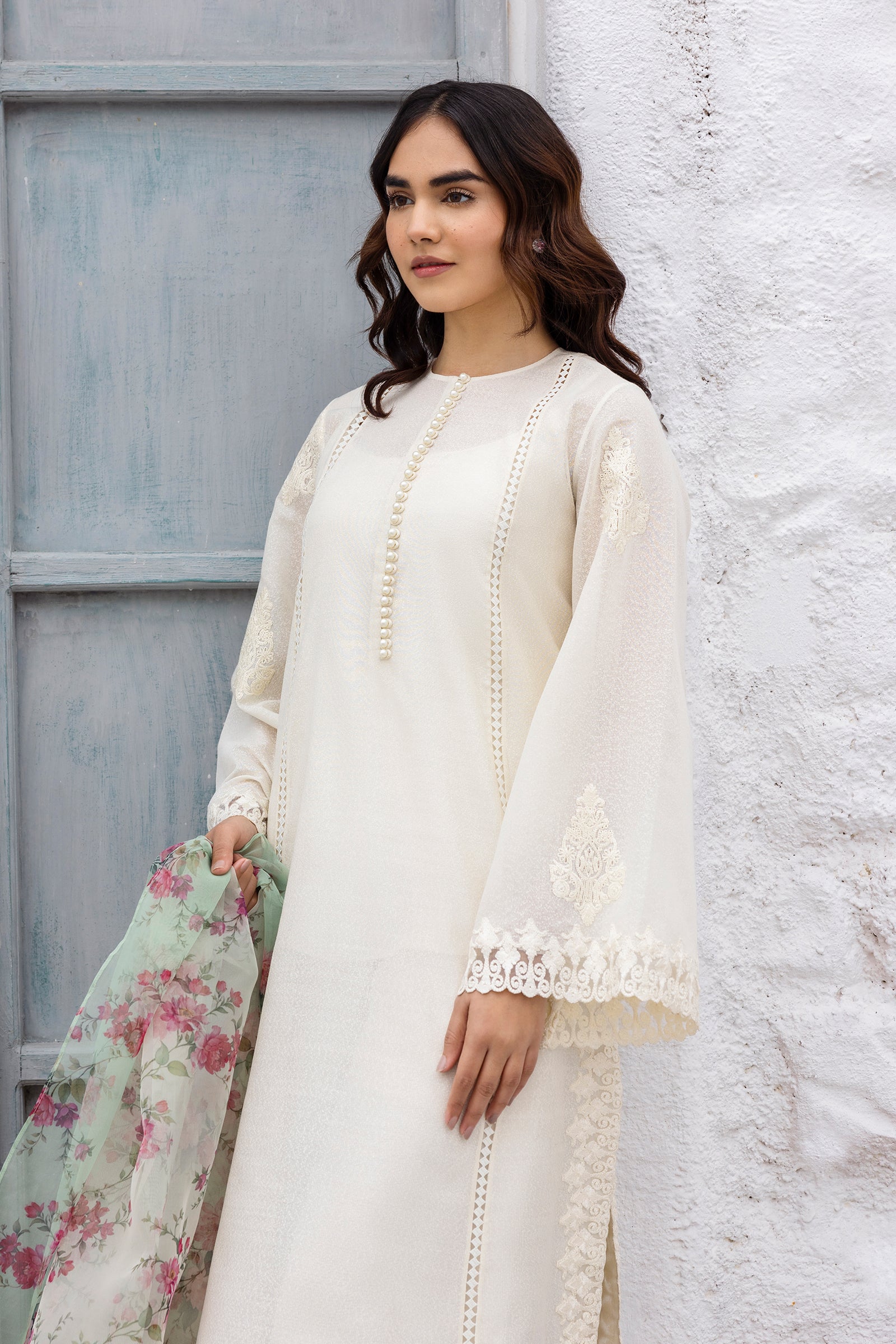 Erum Khan | Ramadan Edition | Haya - Designer Dress with Intricate embroidery and embellishments. Shop elegent wedding dress at Maria Faisal.