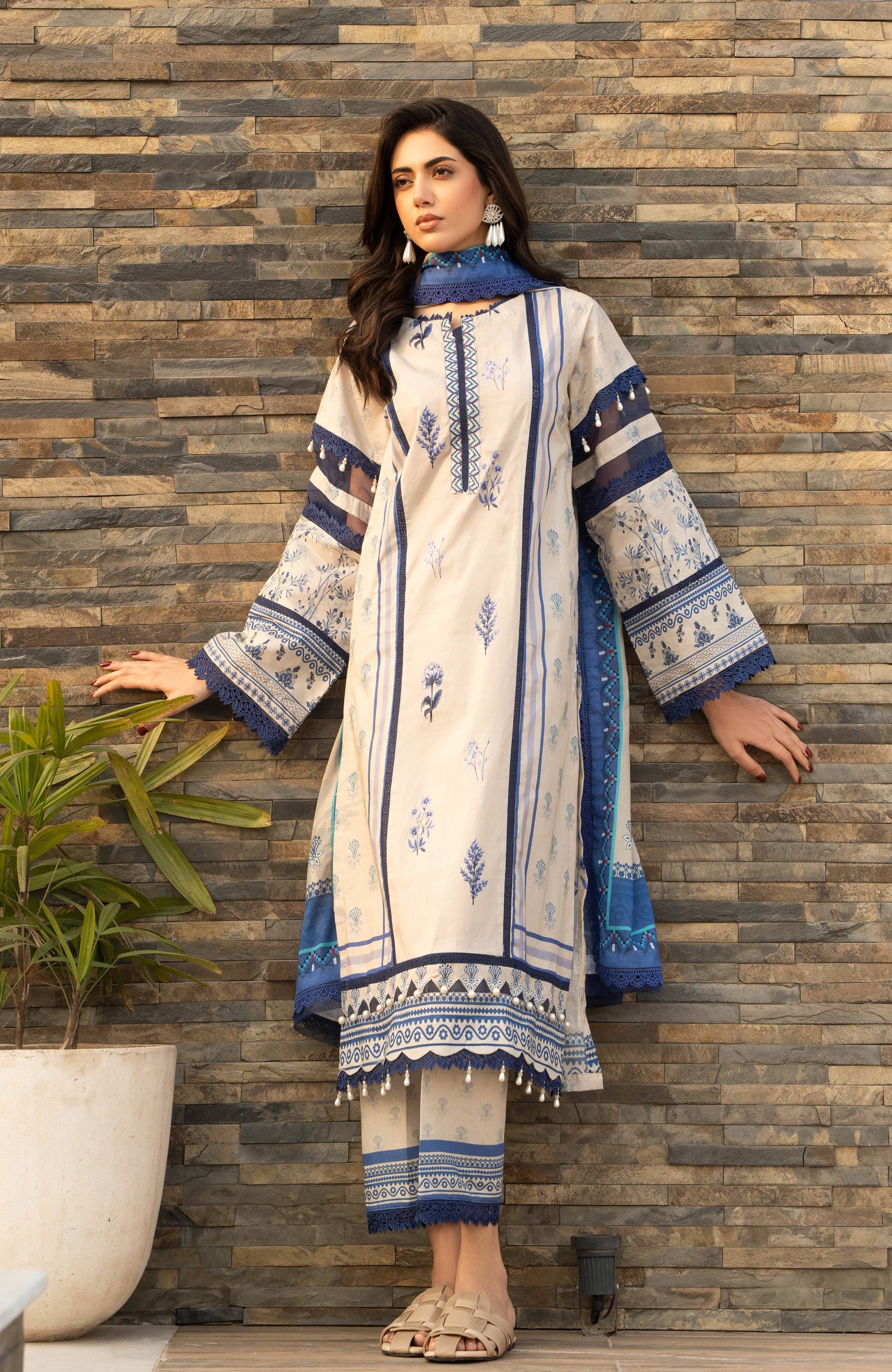 Alzohaib | Premium Prints 25 | AZP-25-14 by Maria Faisal - Registered Vendor of : Al Zohaib - type : Ladies Clothes - 100% original wedding dresses