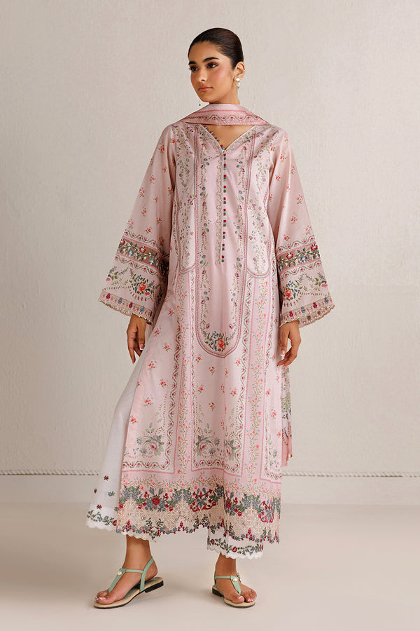 Baroque | Luxury Summer Pret |  UF-4513 - Luxury Dress - available at Maria Faisal in UK and USA.