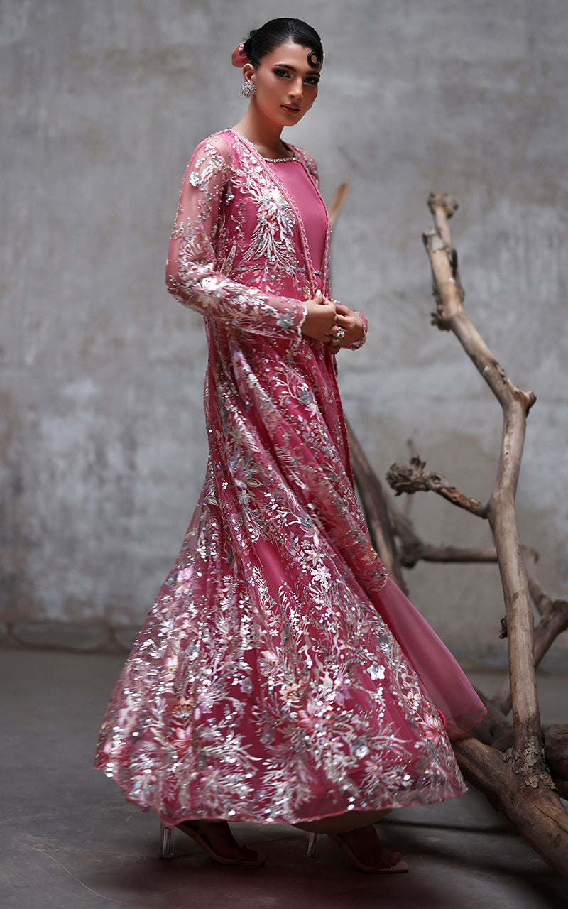Threads and Motifs | Formal Dresses 25 | NET EMBROIDERED JAKCET WITH MAXI