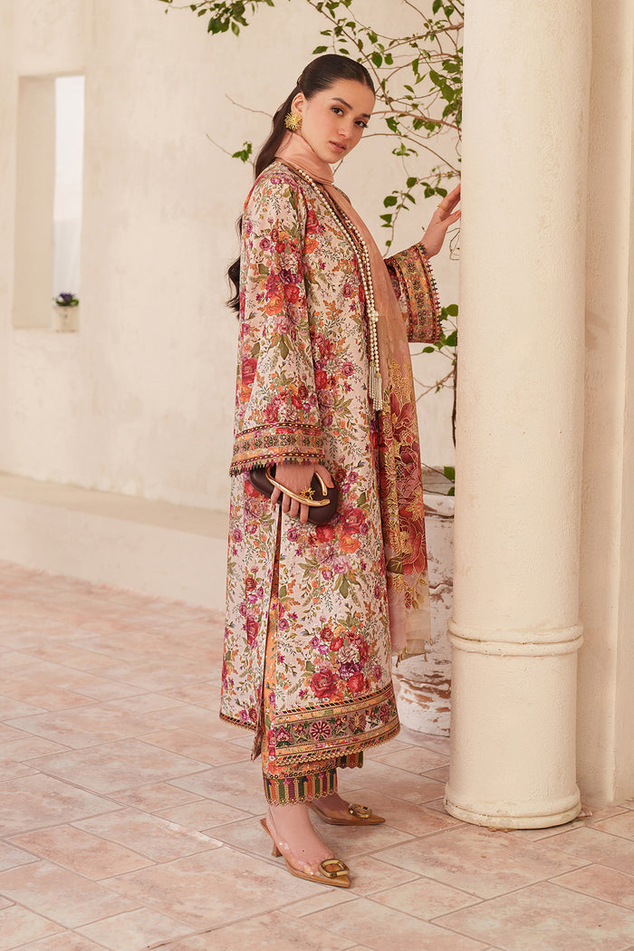 Baroque | Luxury Pret Summer | UF-4407 - Luxury Dress - available at Maria Faisal in UK and USA.