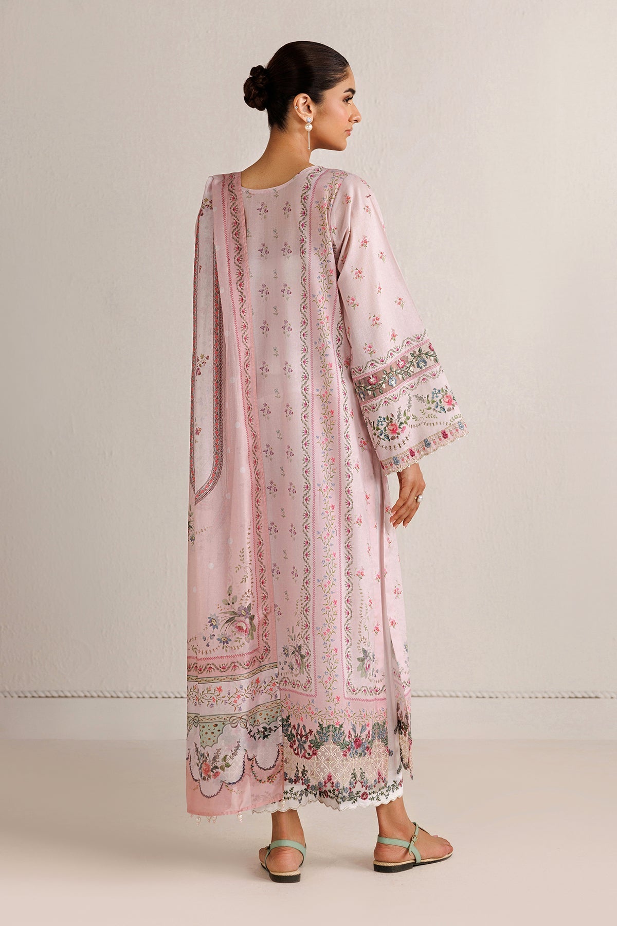 Baroque | Luxury Summer Pret |  UF-4513 - Luxury Dress - available at Maria Faisal in UK and USA.