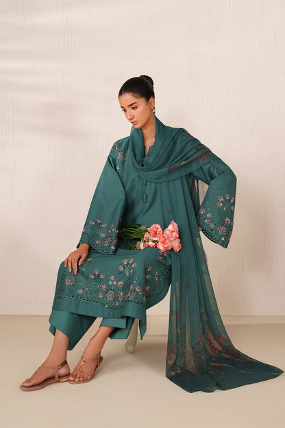 Iznik | Ramadan Edit | UE-625 - Dress - available at Maria Faisal in UK and USA.