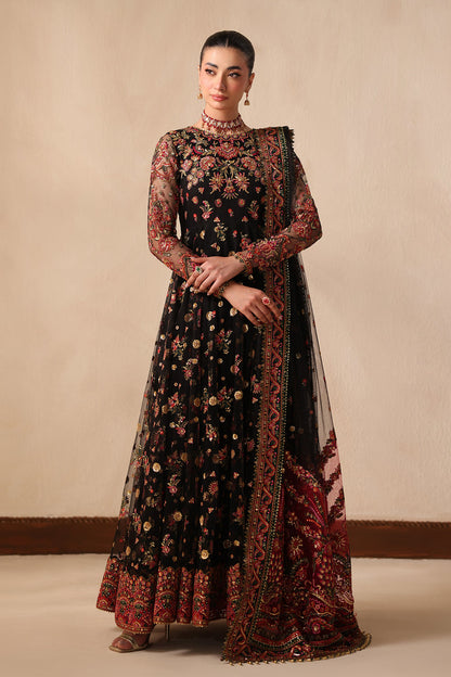 Baroque | Formals Collection | EMBROIDERED NET UF-4492 - Formal Dress - available at Maria Faisal in UK and USA.