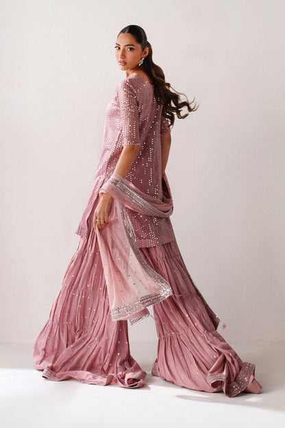 Baroque | Formals Collection | EMBROIDERED CHIFFON UF-4388 - Formal Dress - available at Maria Faisal in UK and USA.