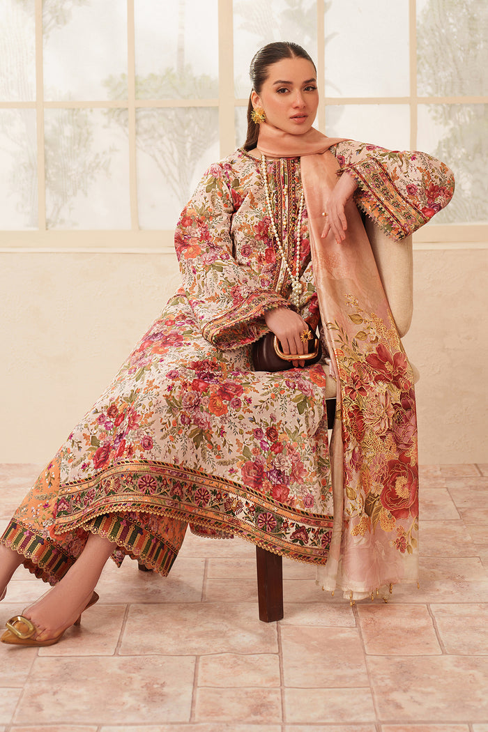 Baroque | Luxury Pret Summer | UF-4407 - Luxury Dress - available at Maria Faisal in UK and USA.