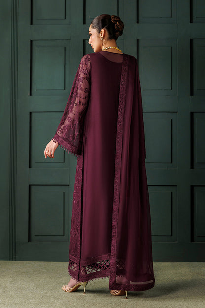 Baroque | Formals Collection | EMBROIDERED CHIFFON UF-4436 - Formal Dress - available at Maria Faisal in UK and USA.