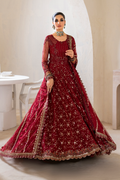 Iznik | Chinnon Chiffon | CC-49 Embroidered Net - Ladies Clothes - Maria Faisal