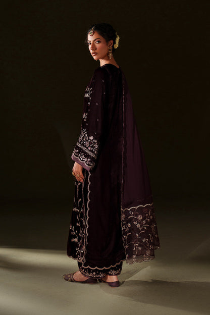 Iznik | Velvet 25 | IV-70 Embroidered Velvet - Formal Dress - available at Maria Faisal in UK and USA.