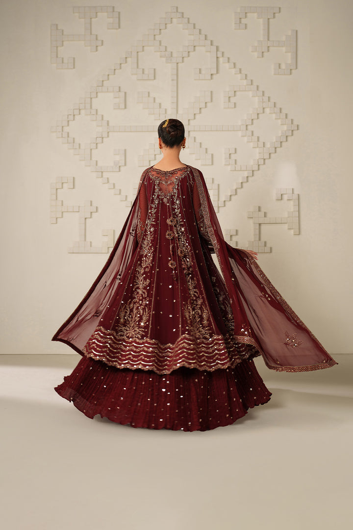 Iznik | Chinon Chiffon | UE-622 - Dress - available at Maria Faisal in UK and USA.