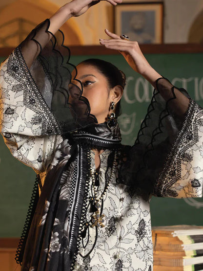 Faiza Faisal | Maya Luxury Lawn | Deniz - Maria Faisal