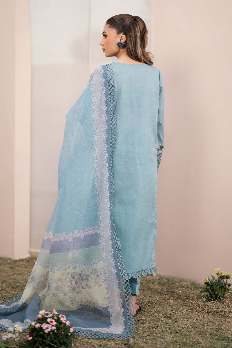 Baroque | Luxury Pret 24 | JACQUARD LAWN UF-611 - Designer Dress with Intricate embroidery and embellishments. Shop elegent wedding dress at Maria Faisal.
